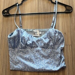 Princess Polly Light Blue Floral Camisole